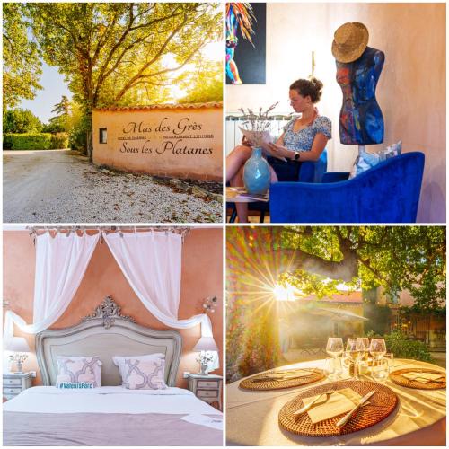 Lagnes Hotel | Hôtel Le Mas des Grès & Restaurant Sous les Platanes