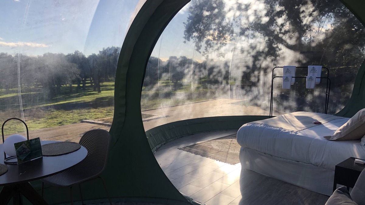 Velada Cabin | Habitación Burbuja Doble con Vistas al Campo y Piscina