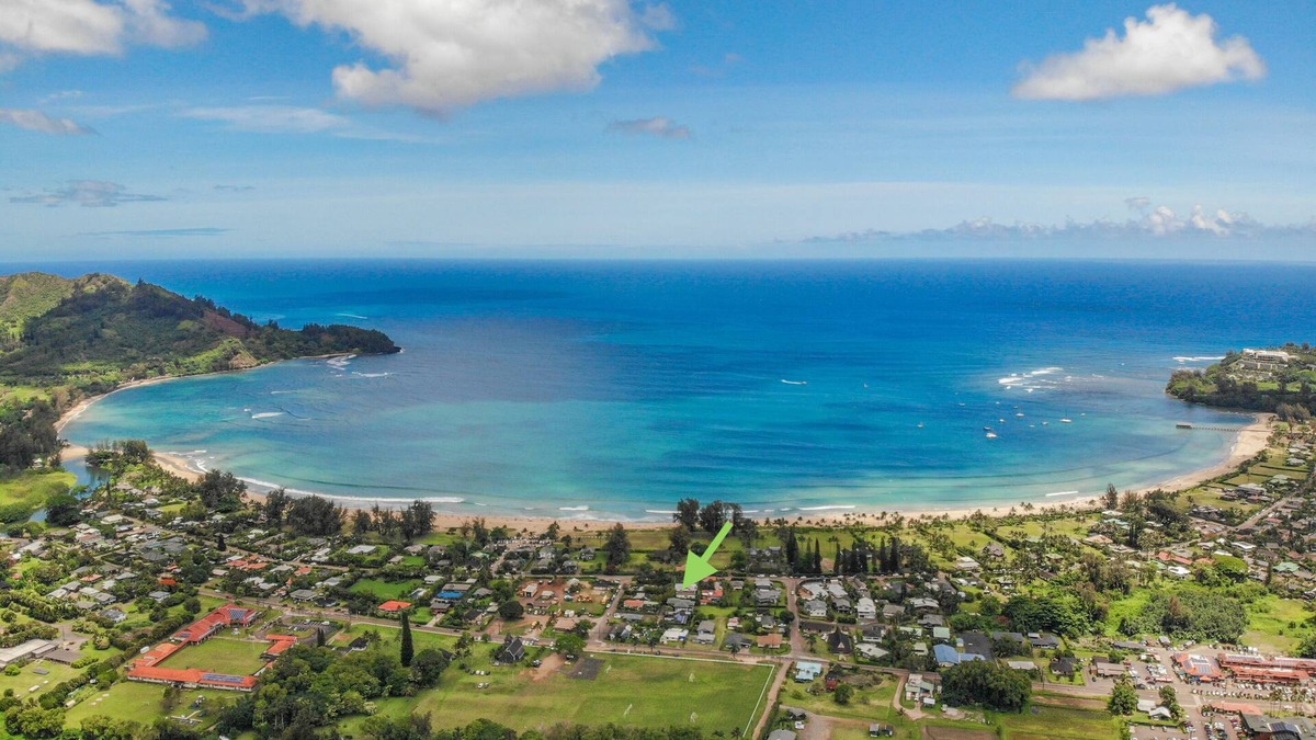 Hanalei House | Hale Ka Mahina, walk to Hanalei Bay & town. TVNC-1115