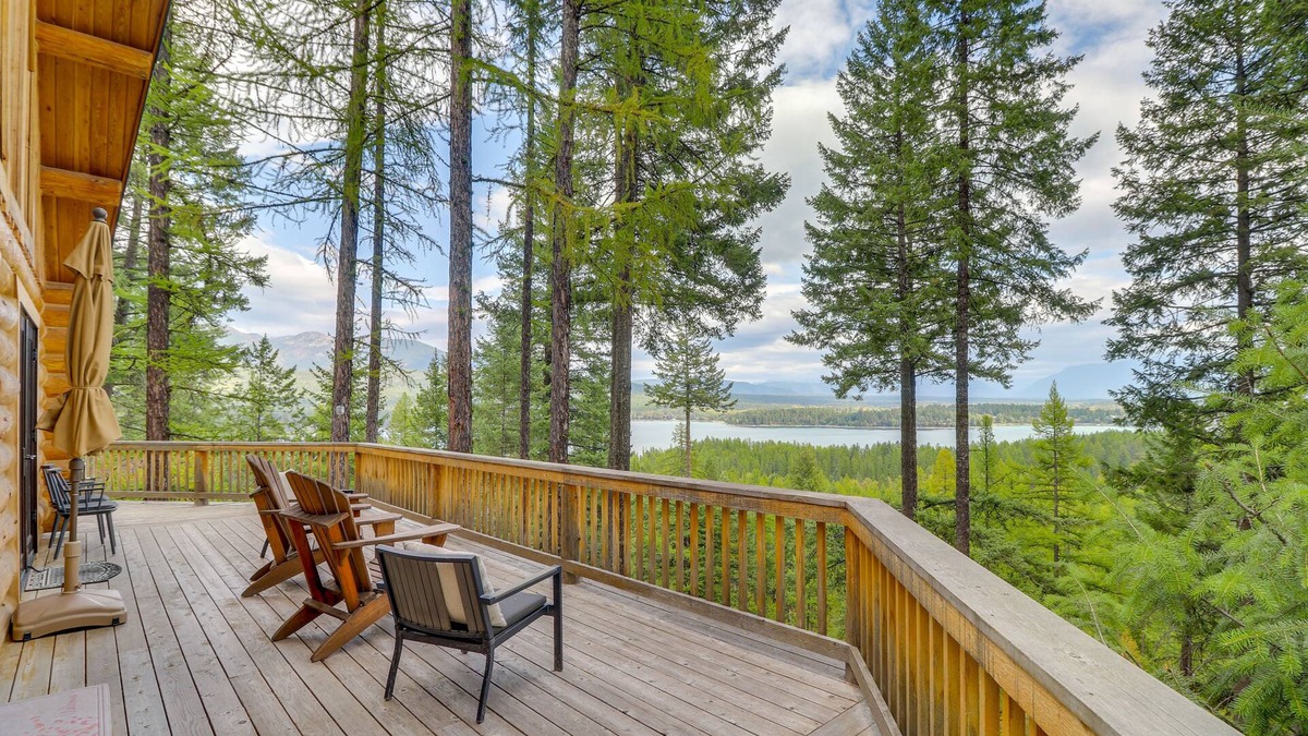 Whitefish Cabin | Hand-Crafted Cabin w/Whitefish Lake Views!