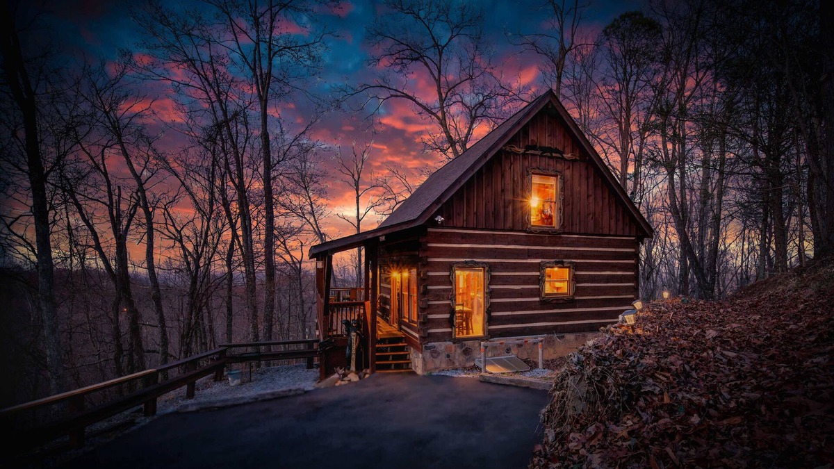 Chalet Village Cabin | Hand-Hewn Log Cabin near Downtown, Sleeps 6