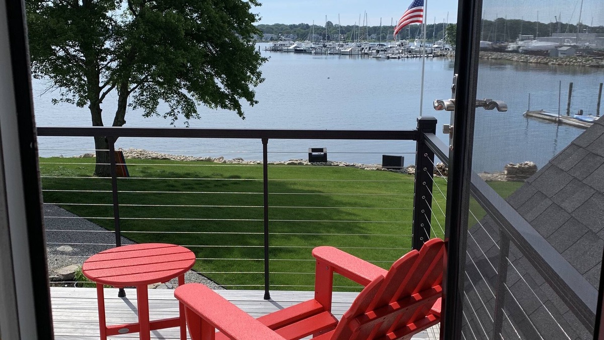 West Mystic House | Harbor View Landing Mystic CT - The Bluffs Waterfront House - Second Floor Only