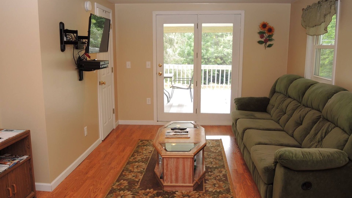 Richfield Springs House | Hard Rock Ridge Quiet getaway for 5, scenic pond, basketball hoop, Foosball