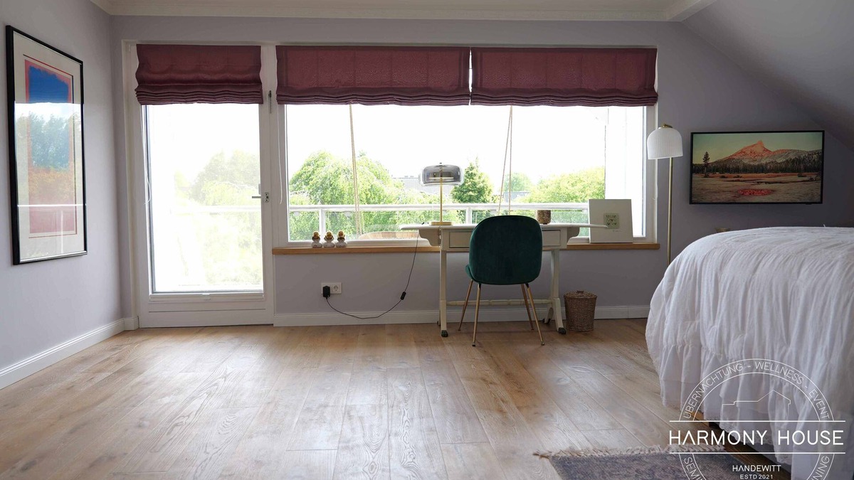 Handewitt Bed & Breakfast | Harmony House Zimmer Glück mit Balkon