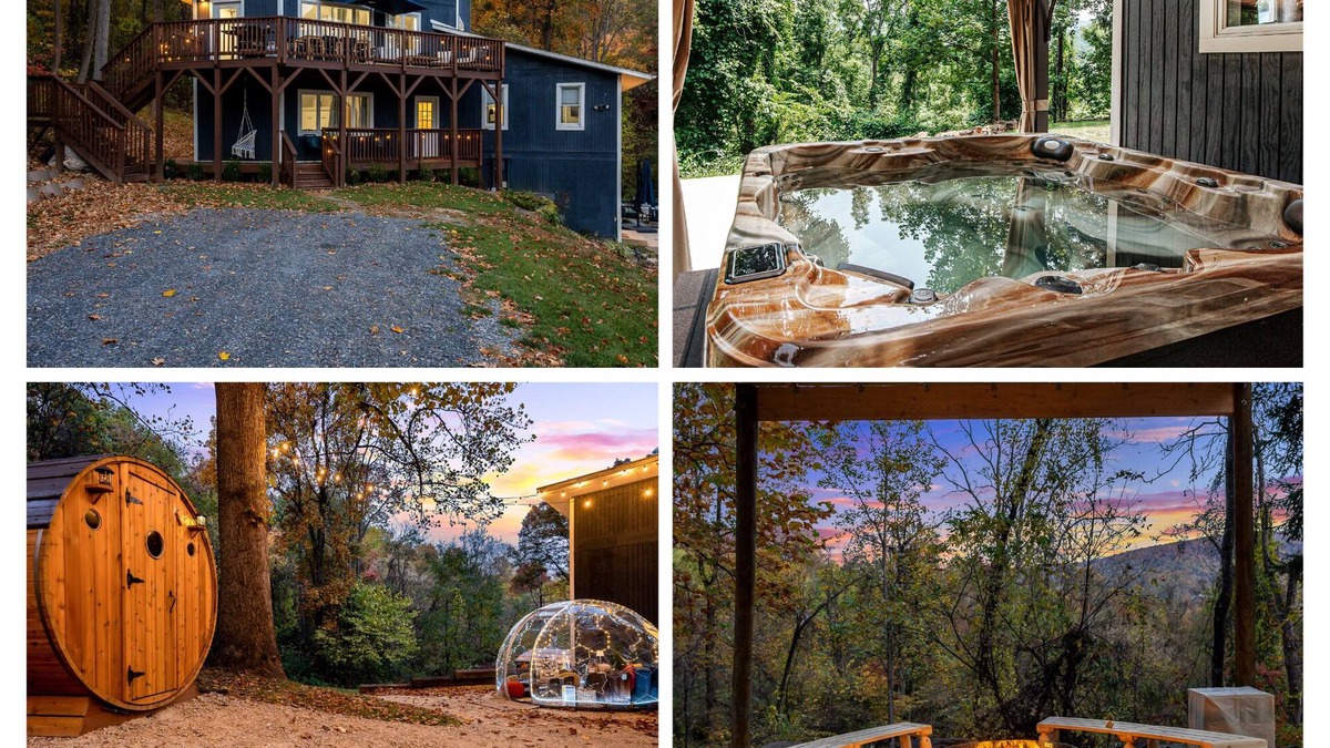 Front Royal House | Harmony Ridge Hideaway: 10 acre mountain retreat w/hot tub and sauna