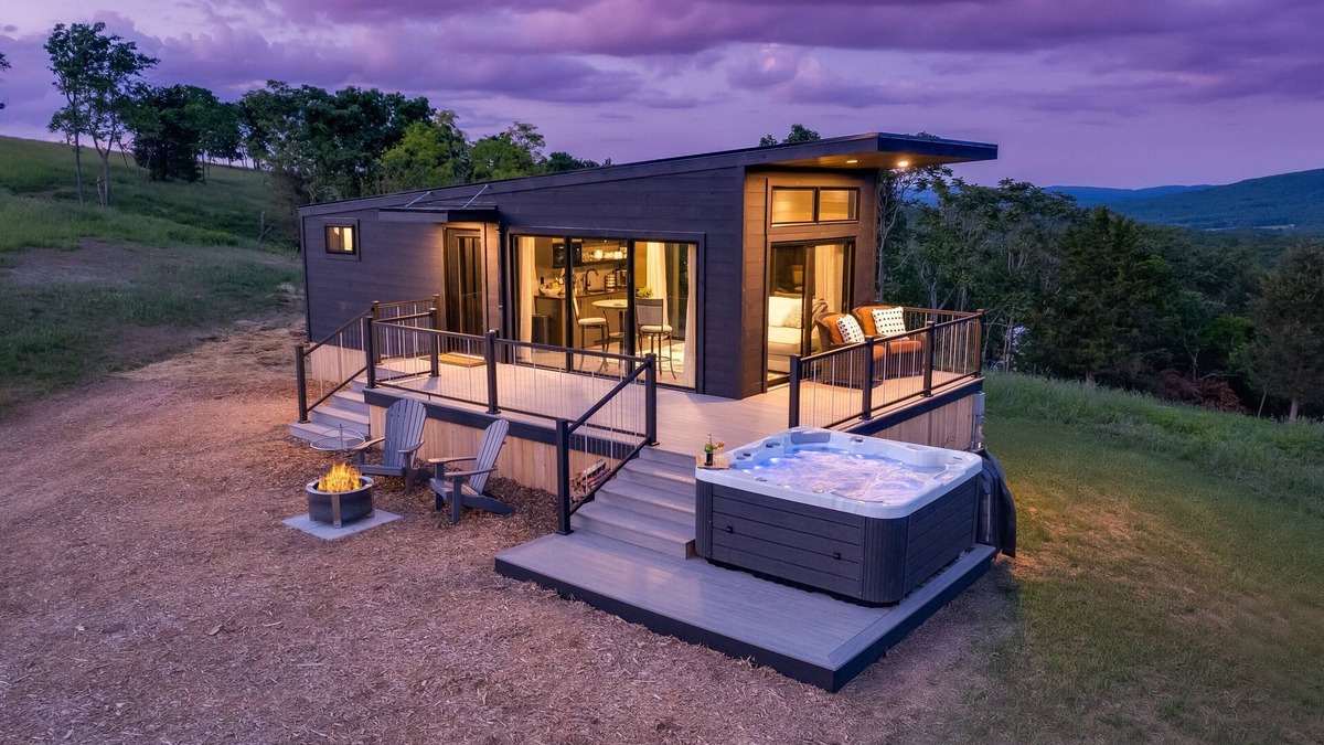 Augusta Cabin | Hart's Overlook | HOT TUB, Mtn Views + Private Pond!