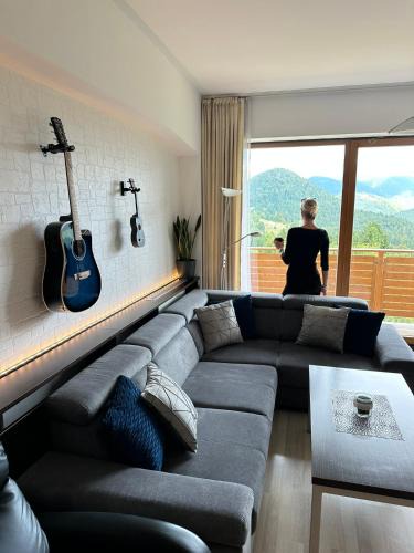 Donovaly Apartment | Havasi View Donovaly - 2 Bedrooms, Mountain View, Garage, 2 WC, Balcony, Dishwasher, Guitar, 164 cm TV, Netflix