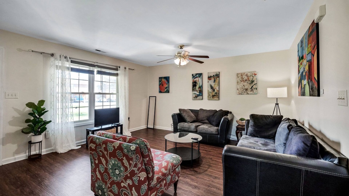Martinsburg House | Have The Best Stay At Our Modern Art Gallery Home 3 Bedroom Home by Redawning