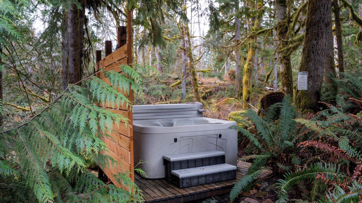 King County Cottage | Hearthstone Cottage: hot tub deep in the woods w/sounds of the creek