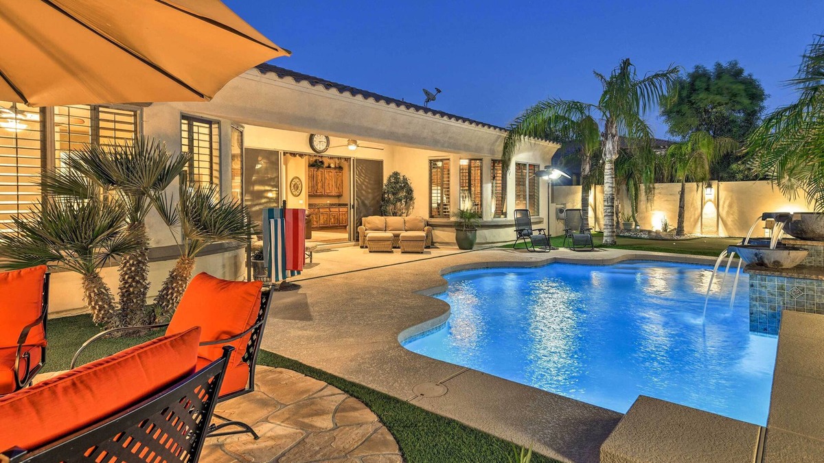 Power Ranch House | Heated Pool + Putting Green: Luxe Gilbert Home