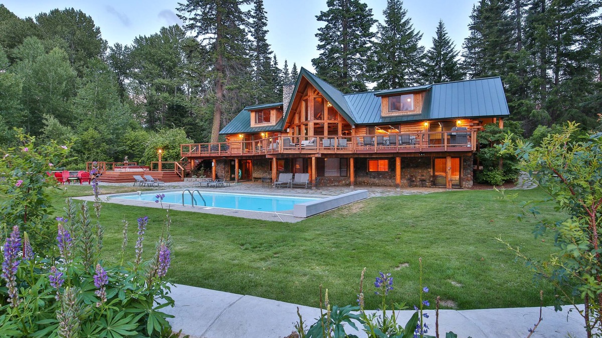 Leavenworth House | Heaven Can Wait Lodge ~ Riverfront Estate on 12 Private Acres ~ Expansive Views