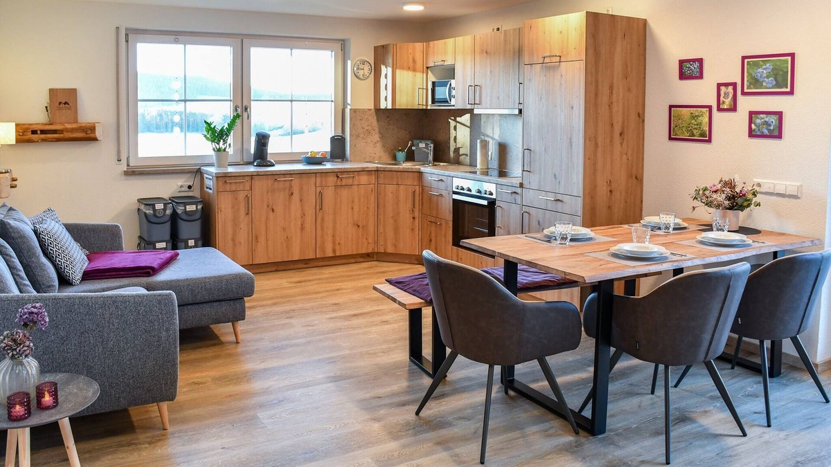 Lauterbach Apartment | Heidelbeere, 69qm, barrierefrei, große Terrasse, 2 Schlafzimmer, max. 6 Personen