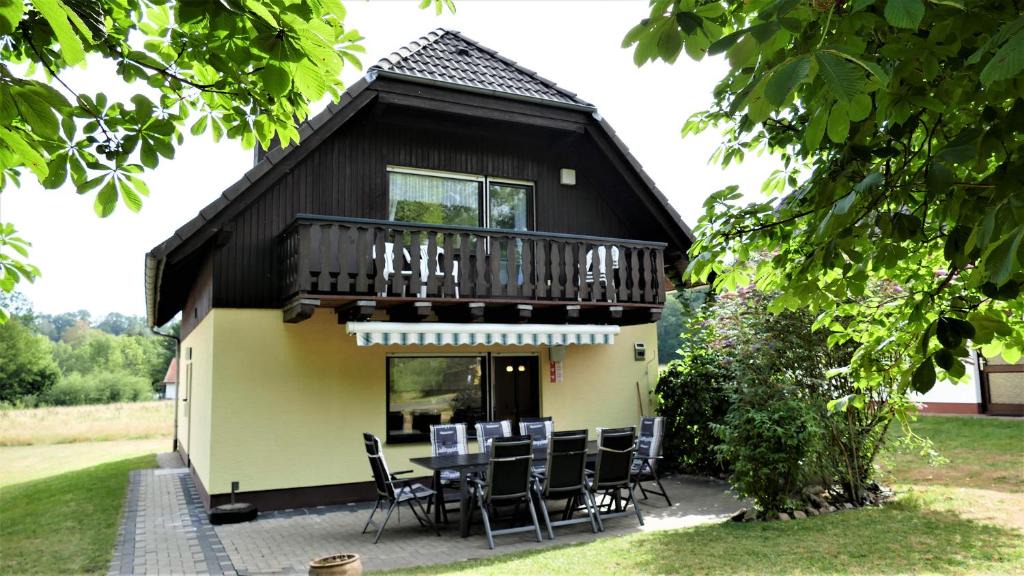 Feriendorf Silbersee House | Helles Ferienhaus im Landhausstil für bis zu 10 Personen