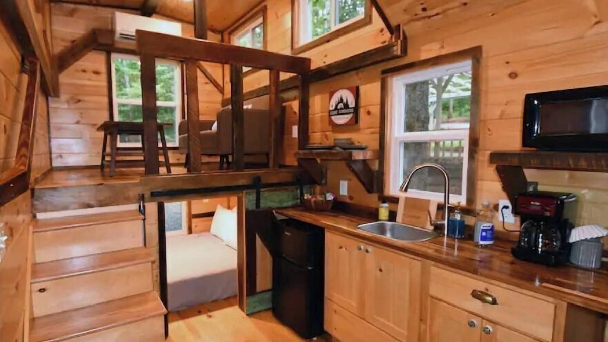 Clarkesville Cabin | Hemlock Tiny Home at Bleu Canoe Campground