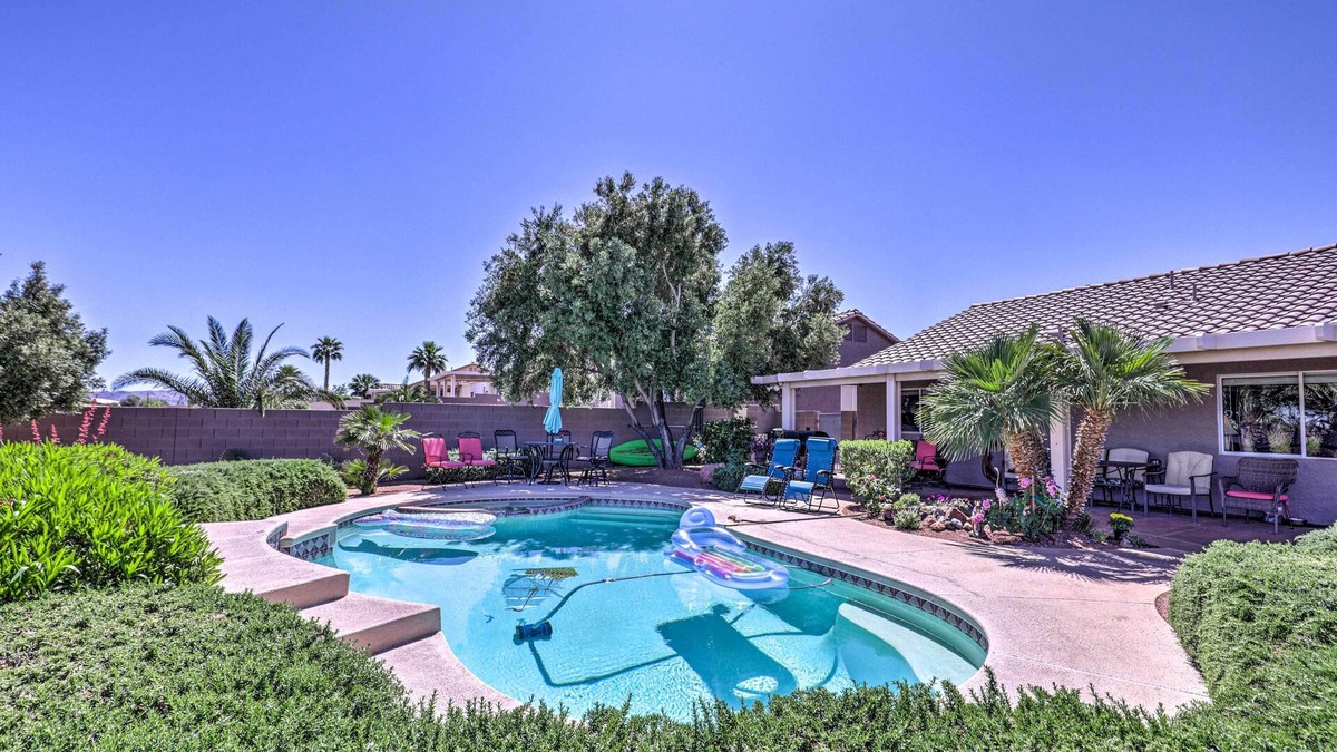 Townsite House | Henderson Home w/Pool + Mountain, Strip Views!