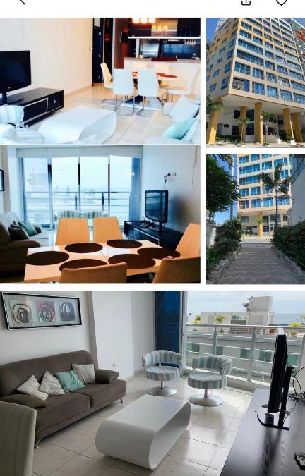Salinas Apartment | Hermoso Departamento Amueblado frente al mar