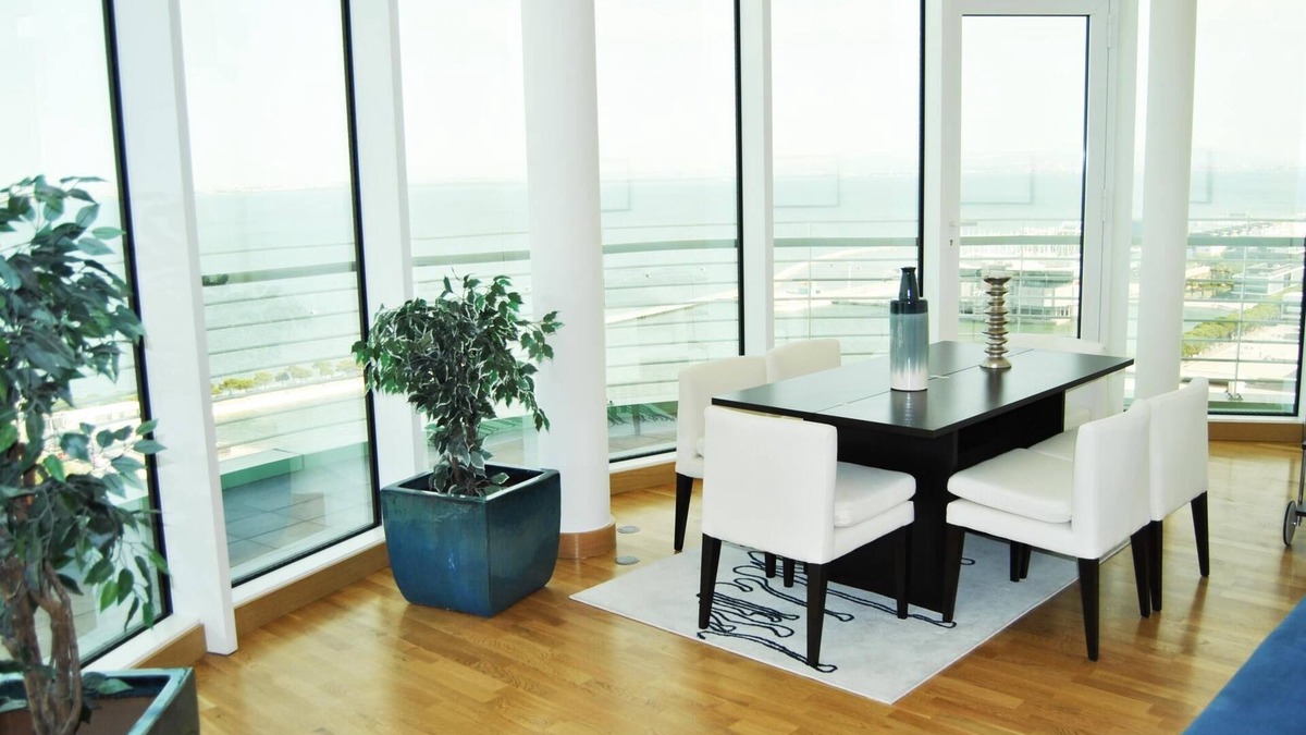 Parque das Nacoes Apartment | High Floor Apartment in Tower with Panoramic Balcony Over Rio EXPO09