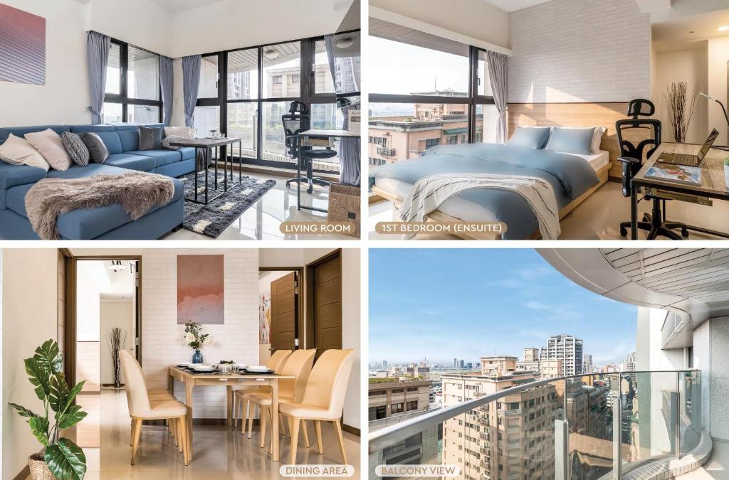 Ximending Apartment | High Floor New Bldg 4B2bLDK Ximending, Stunning Views 高層新樓 4房2衛 西門町 美景