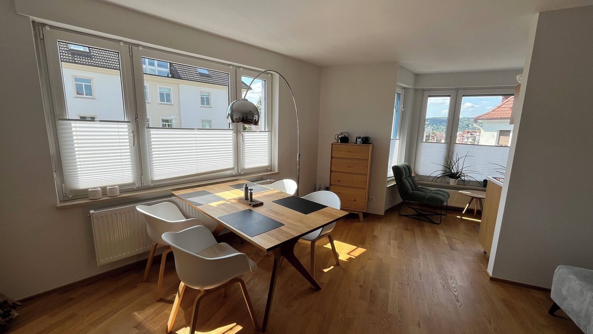 Wuerzburg Apartment | High-quality living close to the city center at Ringpark. Fortress view. Residence 400 m.