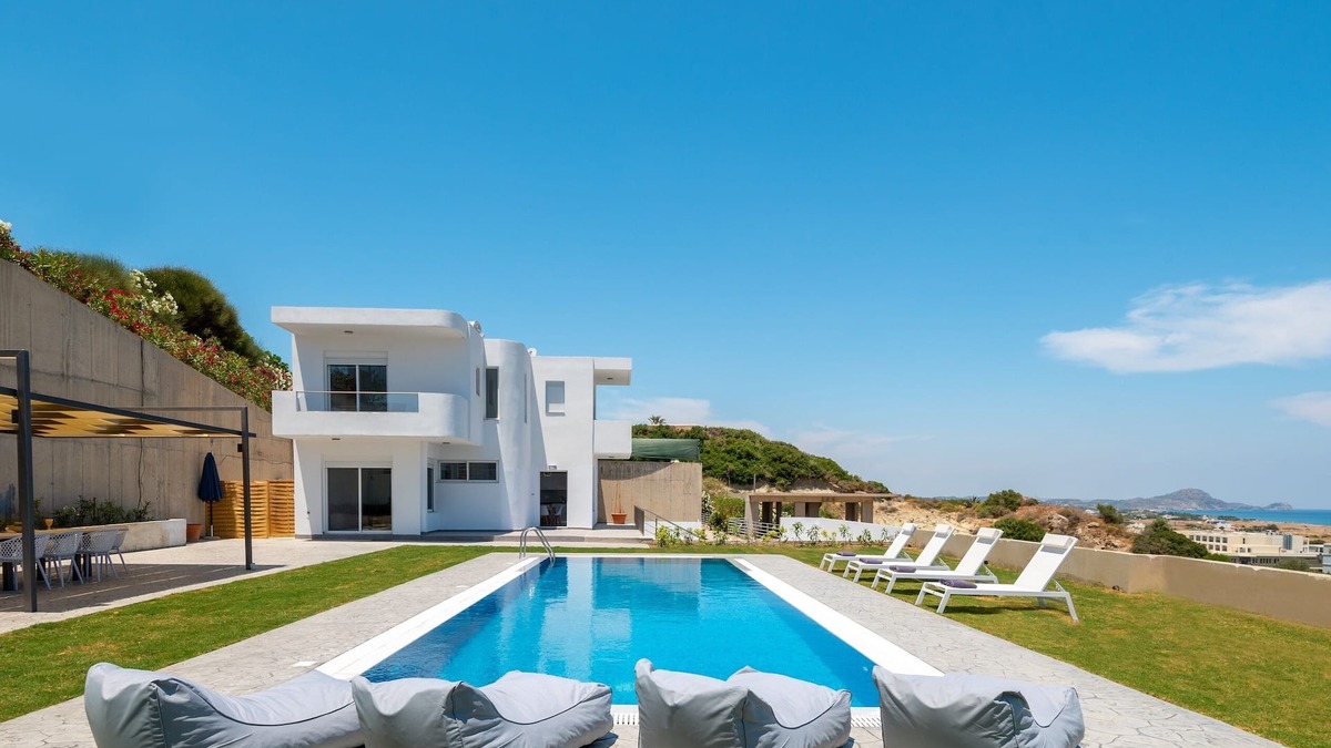 Kolymbia Villa | Hill and Sea View Villa Up To 8