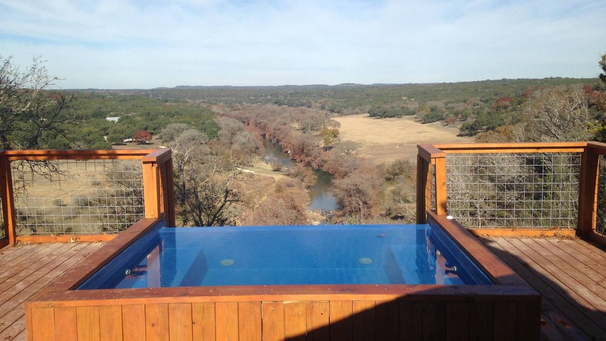 Bergheim Cabin | Hill Country Getaway On Beautiful Ranch Perched On A Cliff Over The Guadalupe R.