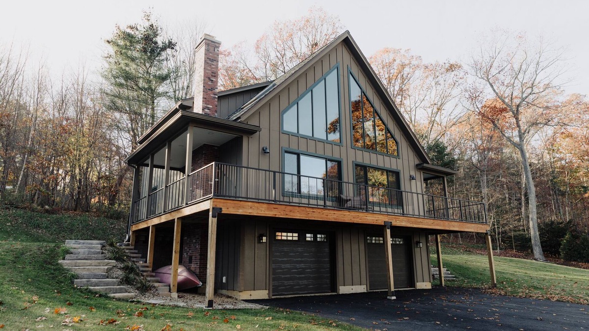 West Brookfield House | Hillside Hideaway: full family home, 250 ft from the lake shore. Dog friendly!