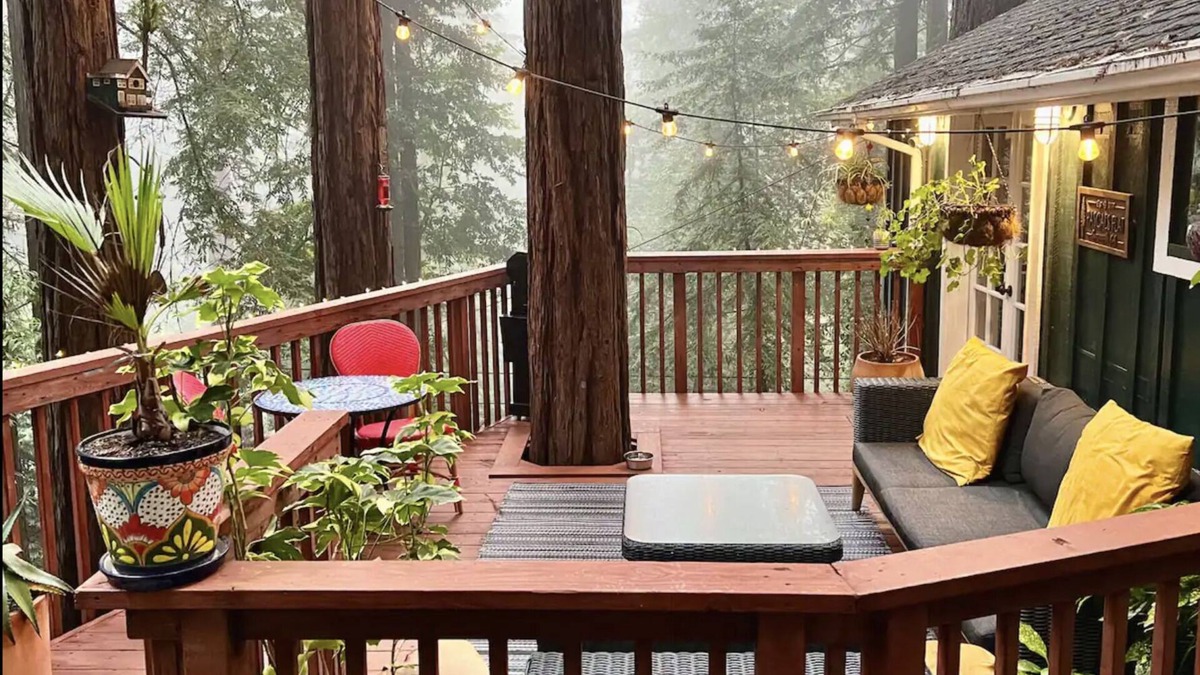 Guerneville Cottage | Hillside Retreat in the Redwoods w/Hot Tub, Pet-Friendly