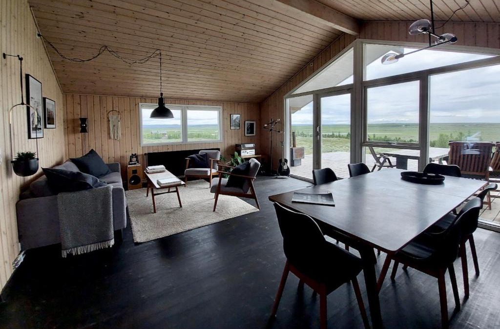 Reykholt House | Hilltop Cabin Hekla - Golden Circle - Geysir - Mountain View