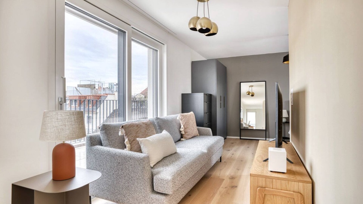 Sihlfeld Apartment | Hip Wiedikon 2.0 Room w/Storage & W/D, 3 min to Market, by Blueground