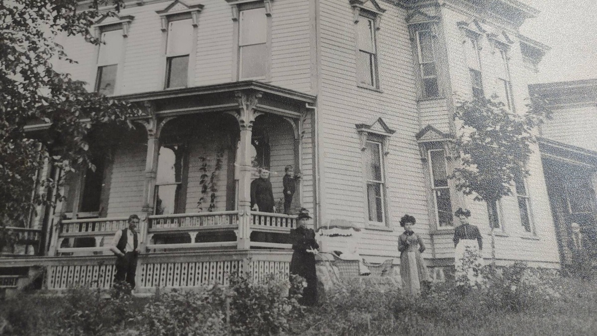South Colton House | Historic 1840's home on Raquette River with creek, large lawn, view of waterfall