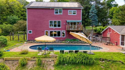 Clinton Corners House | Historic Barn Retreat w Pool Pond Views Longview Pond Lodge by AvantStay
