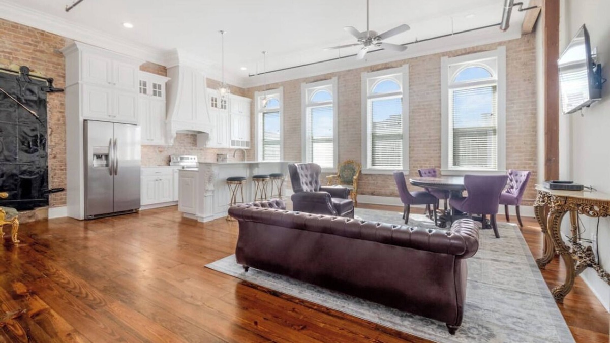 Crowley Apartment | Historic downtown apartment with a view