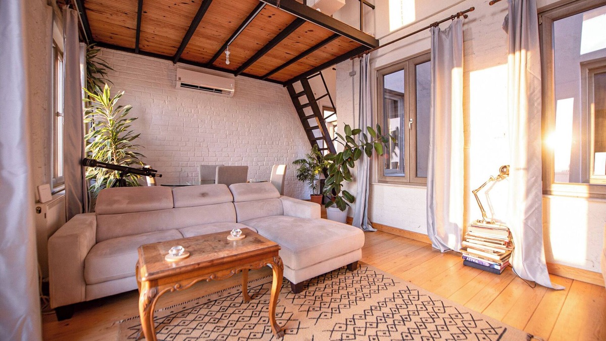 Galata Apartment | Historic Loft w/Terrace and Old Istanbul View