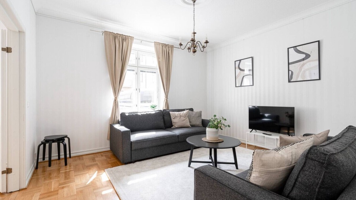 Tampere Apartment | Historical 2BR Apt with Sauna & Great Location