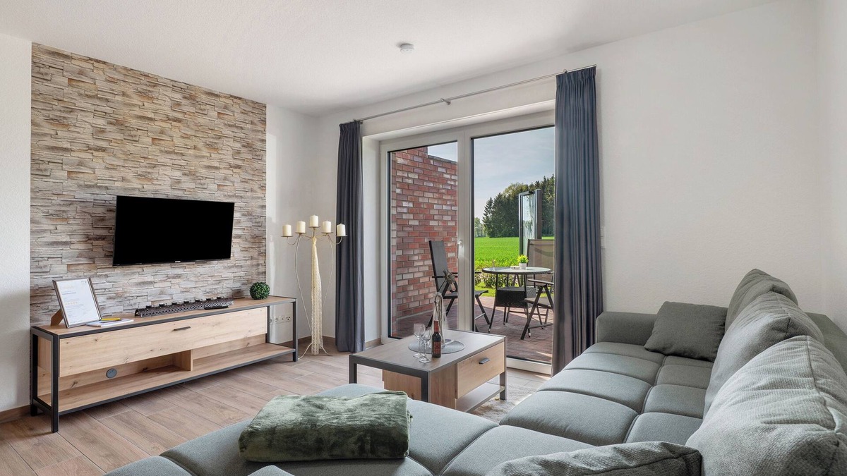 Lastrup Apartment | Holiday Apartment 'Anna 1 Eg' with Private Terrace and Garden