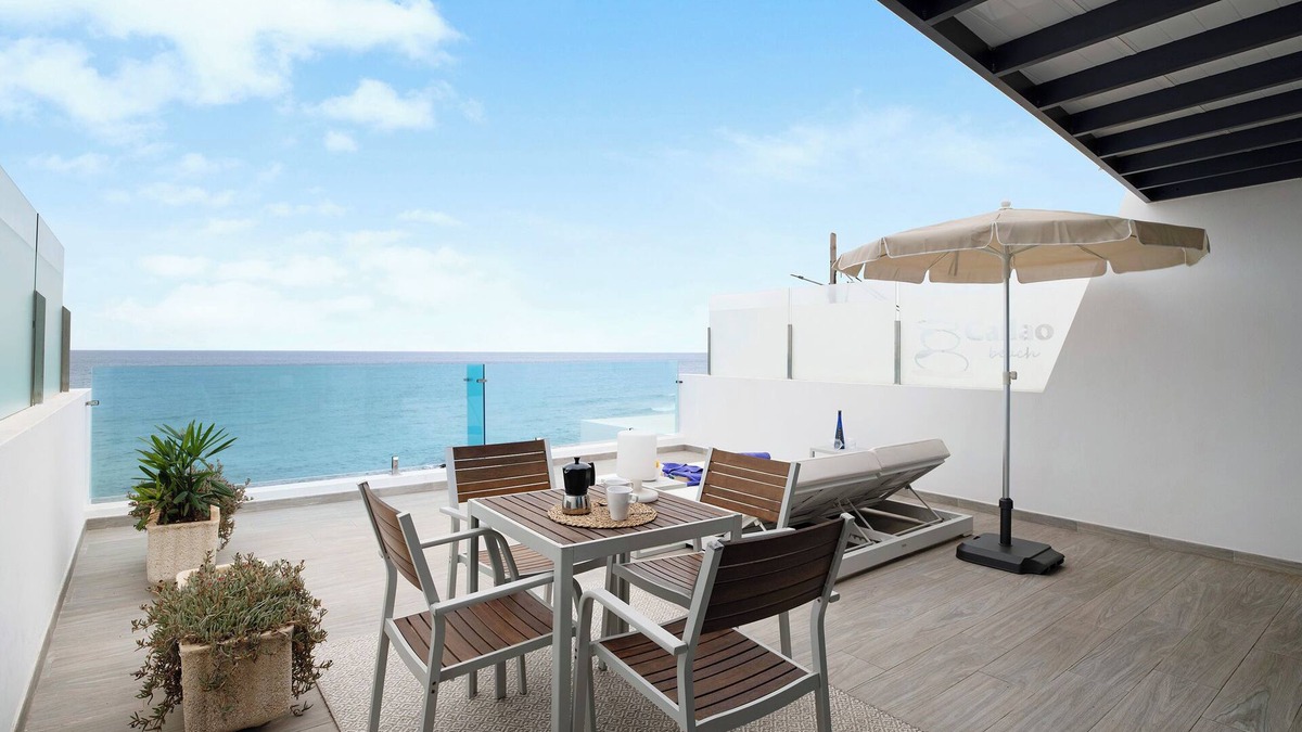 Arrieta Apartment | Holiday Apartment “Callao Beach 8” with Sea View, Terrace & Wi-Fi
