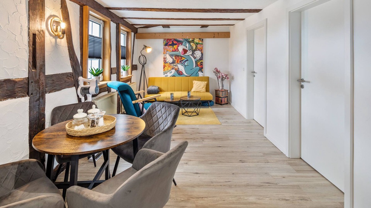 Alsfeld Apartment | Holiday Apartment 'Im Fachwerk' with Wi-Fi