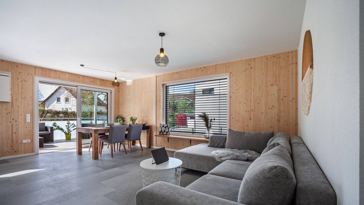 Bad Wurzach Apartment | Holiday Apartment 'Wohnen An Der Ach' with Private Garden, Balcony and Wi-Fi