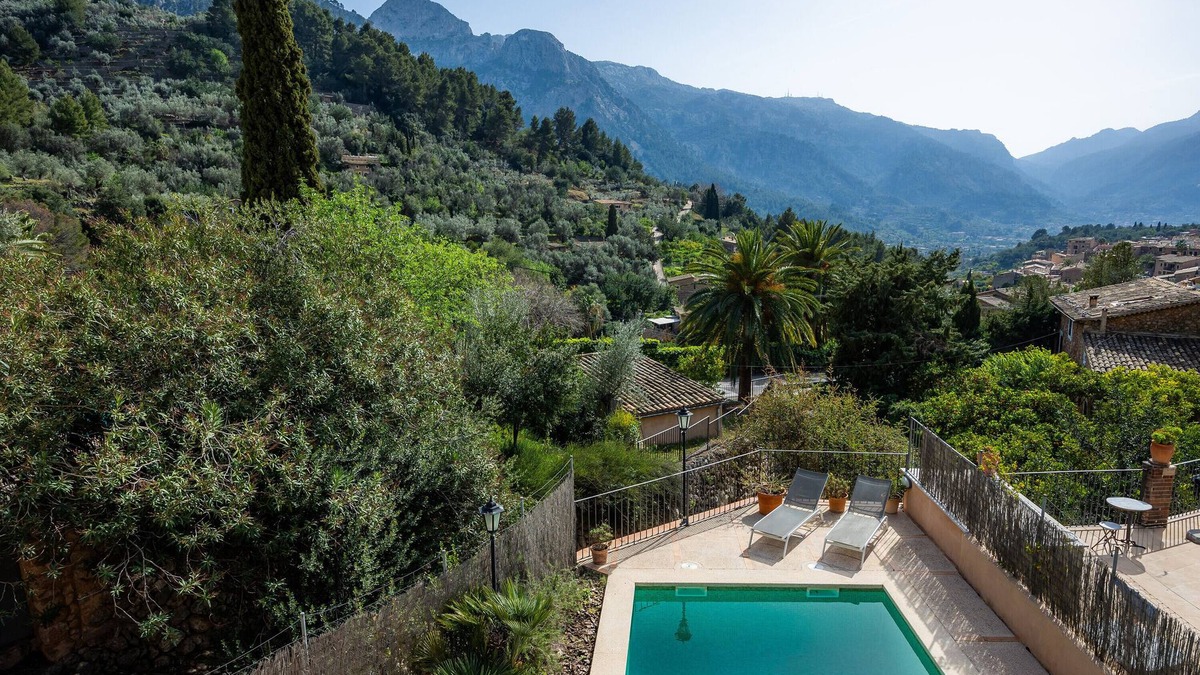 Fornalutx House | Holiday Home 'Can Bordoy' with Mountain View, Pool, Garden & Terrace