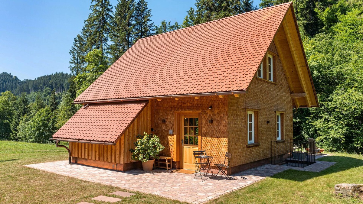 Schenkenzell House | Holiday Home 'Die Alte Mühle Am Hanselishof' with Mountain View, Private Terrace and Wi-Fi