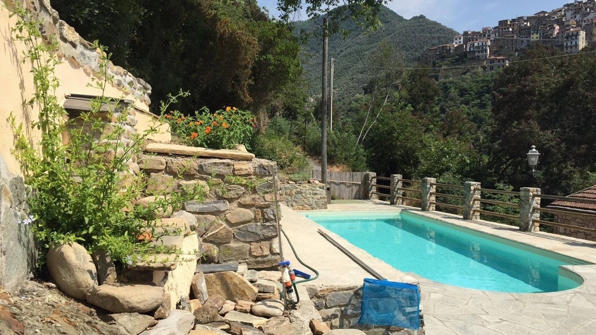 Montalto Ligure House | Holiday home for 4 people with pool for sole use