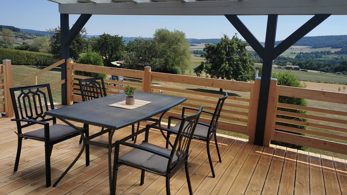 Wartmannsroth House | Holiday home in nature with a large terrace and a wide view.