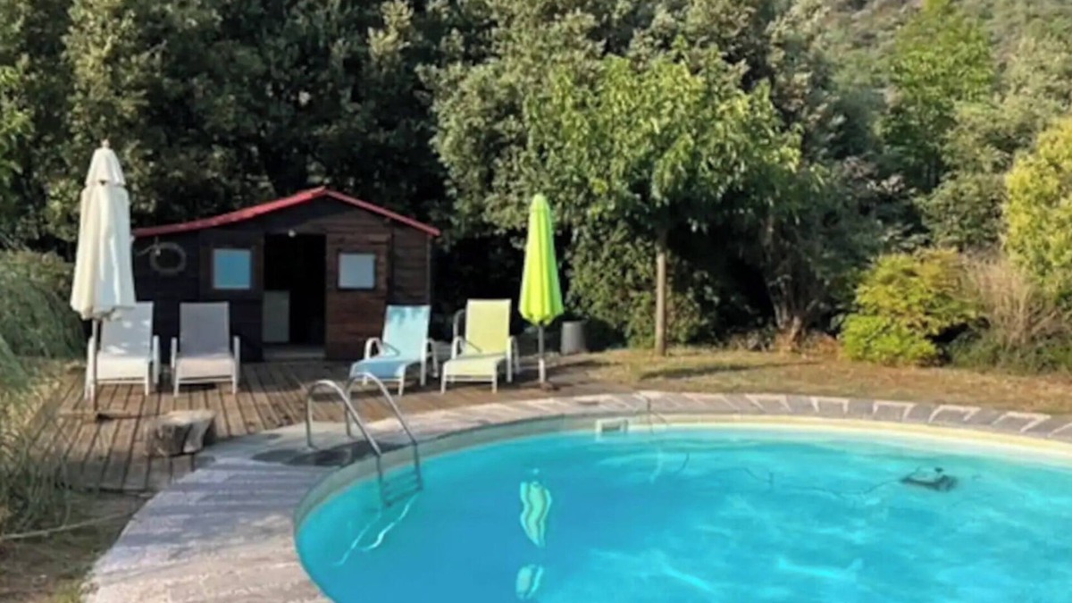 Saint-Paul-la-Coste House | Holiday Home 'Maison « la Clede »' with Mountain View, Private and Private Terrace