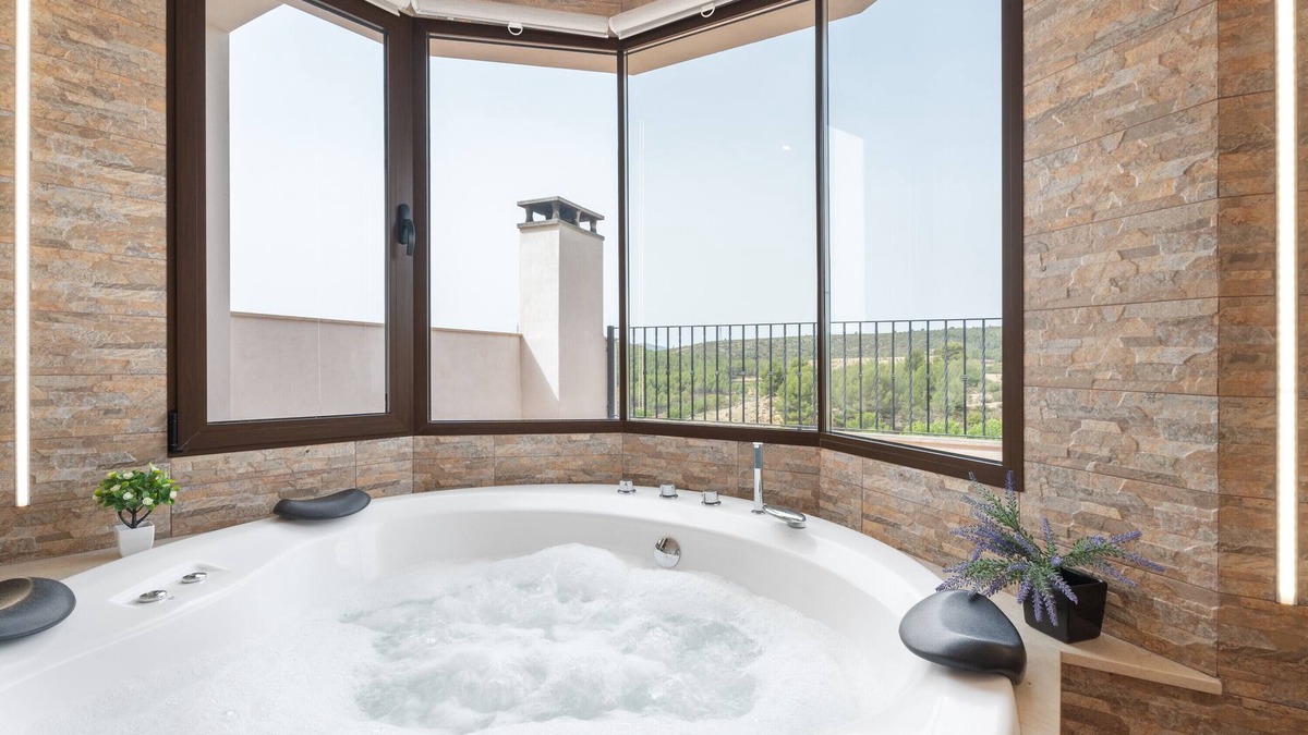 Benafer House | Holiday Home 'Torre Buen Aire Con Jacuzzi' with Mountain View, Private Terrace and Balcony
