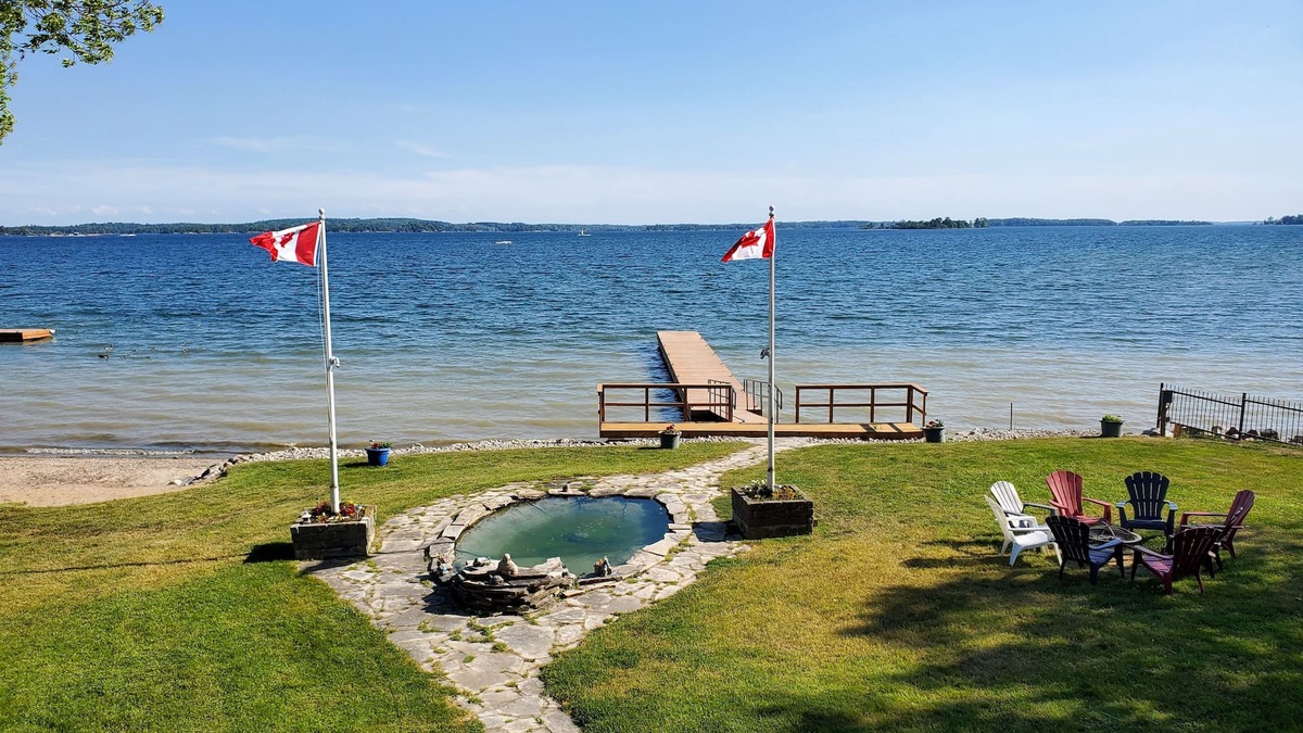 Leeds and the Thousand Islands House | Home of 1000 Island#1-Directly on STL river, private beach & FREE boat docking