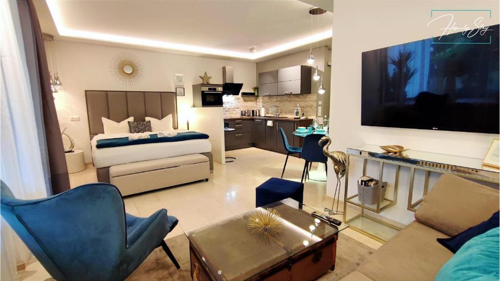 Ramersdorf Apartment | HOMELY STAY Studio P1 - Elegant Self-Check-in Studio-Apartment in Munich with Kitchen and Washing Machine
