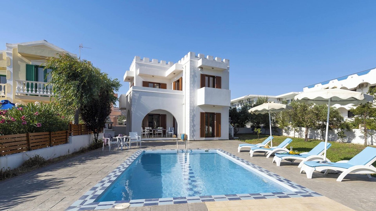 Kolymbia Villa | Homerez - Sunny Kolympia Villa with Private Pool
