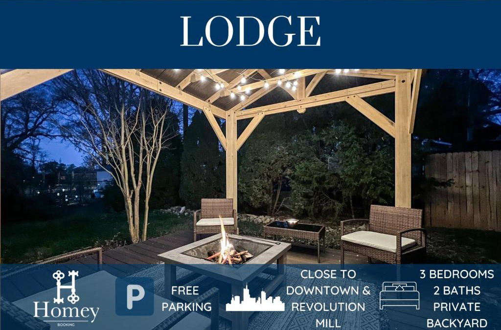Greensboro Villa | Homey Lodge - Cozy home/Walk to Revolution Mill/Near Downtown/Perfect for groups and family/Free parking