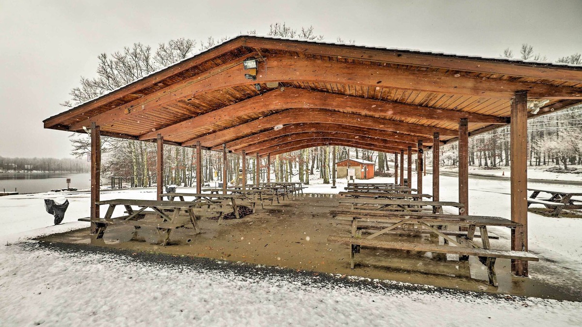 Pocono Mountain Lake Cottage | Hot Tub + Deck: Pet-friendly Poconos Getaway!