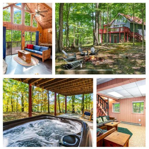 Berkeley Springs House | Hot Tub, Large Deck, WiFi, Fire Pit at Chalet Cabin